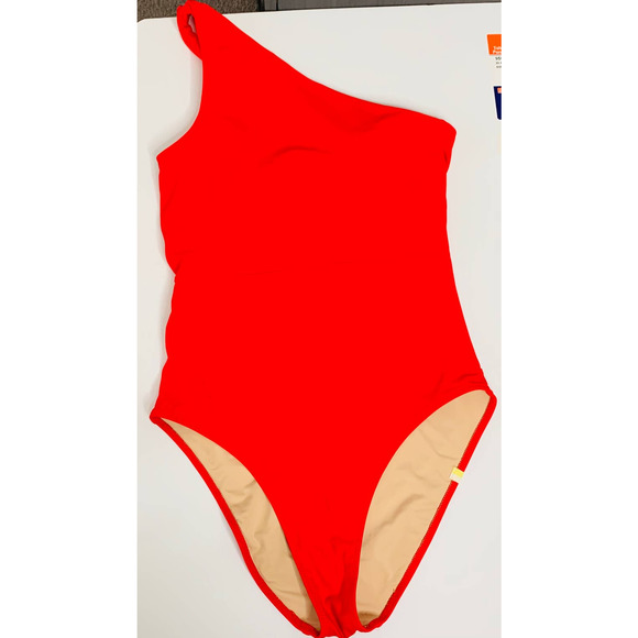Summersalt Red One-Shoulder Swim One Piece - Picture 5 of 16